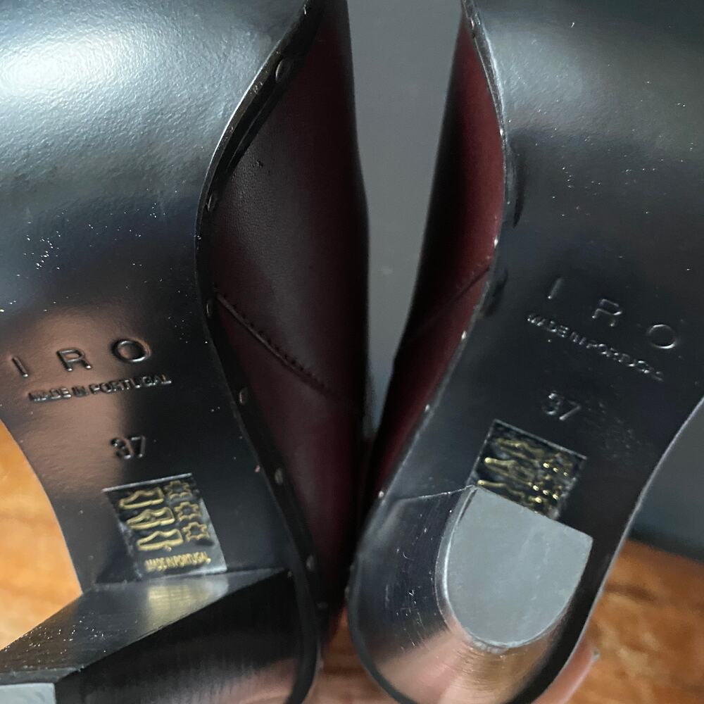 IRO Lieve Bootie Shoes in Burgundy NEW Sz 7 - Picture 10 of 14